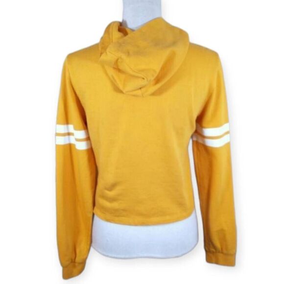 H&M YELLOW CROP HOODIE SZ.14Y EUC - Picture 2 of 4